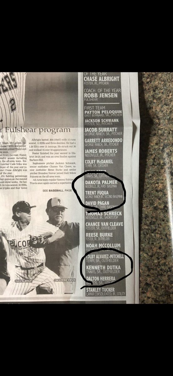 Congratulations to Trent Fuqua and Kenneth Dutka on a outstanding High School season and Summer!!! <a href="/trent_fuq2/">trent fuqua</a> <a href="/warriorsbb/">Houston Warriors Baseball Academy</a> @kenneth_dutka <a href="/DouglasLFuquaJr/">Douglas L Fuqua Jr 🇺🇲</a> <a href="/CiscoBaseball1/">Cisco Baseball</a> <a href="/AlvinCCBaseball/">Alvin CC Baseball</a>