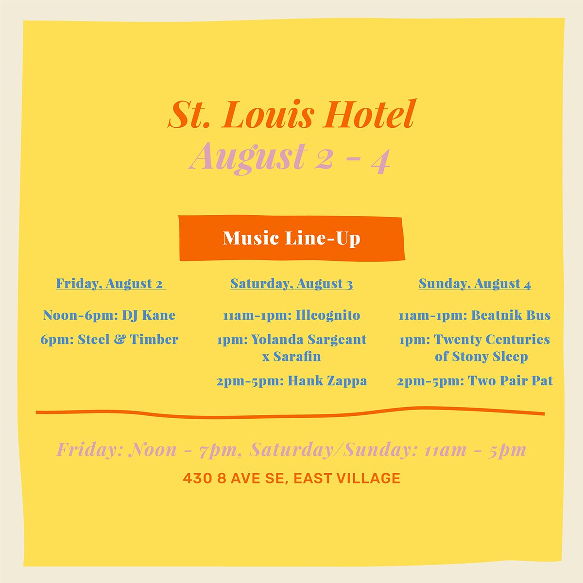 Welcome To The West (@welcomethewest) on Twitter photo This weekend at the St. Louis Hotel, live music presented by <a href="/mrktcollective/">Market Collective</a> includes DJ sets by <a href="/the_beatnikbus/">Beatnik Bus</a> & <a href="/coldcoolone/">coldcoolone</a> and a performance by <a href="/SteelAndTimber/">Steel & Timber</a> 🎙️ #marketcollective #welcometothewest This weekend at the St. Louis Hotel, live music presented by <a href="/mrktcollective/">Market Collective</a> includes DJ sets by <a href="/the_beatnikbus/">Beatnik Bus</a> & <a href="/coldcoolone/">coldcoolone</a> and a performance by <a href="/SteelAndTimber/">Steel & Timber</a> 🎙️ #marketcollective #welcometothewest