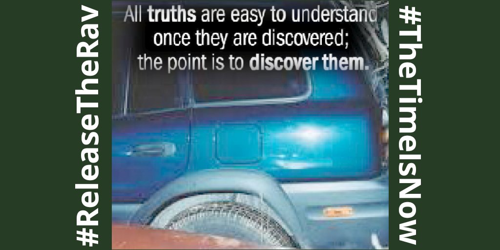 Misspiggychop's tweet photo. "Half A Truth is Often A Great Lie." **Benjamin Franklin
@GovEvers 
#TheTimeIsNow
#ReleaseTheRav to @ZellnerLaw 
If Not...
#NoRav4

#NoBones

#NoReplyFromJudge

#NoEvidence

#NoFallon

#Xoner8

#TheWorldIsWatching

#TheTruthIsOutThere

#34YearsLost

#WorkWithKZ

#TruthWins https://t.co/vfmRKqYqkO