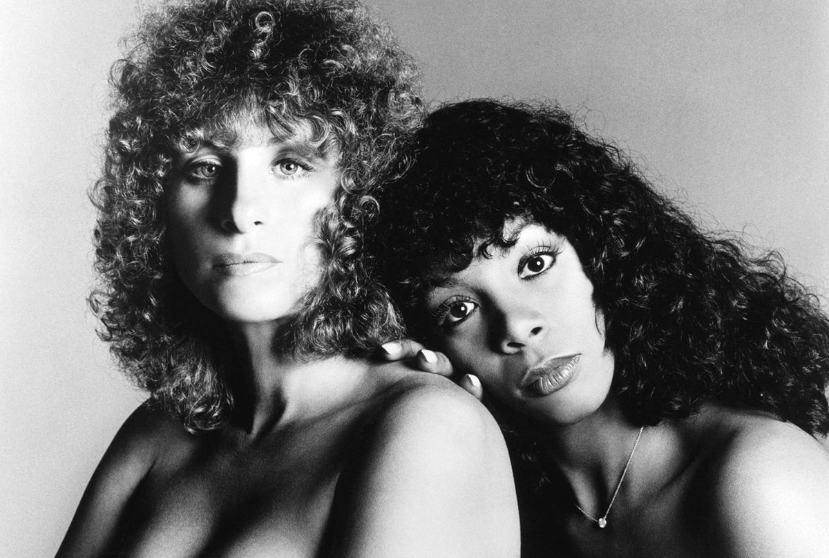 Barbra Streisand &amp; Donna Summer by Francesco Scavullo, 1979