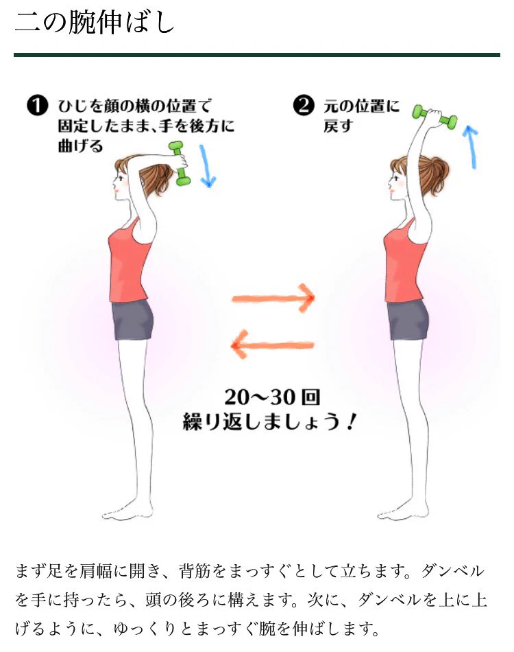 極細二の腕が手に入る？死ぬほど効く二の腕のトレーニングがこれ！