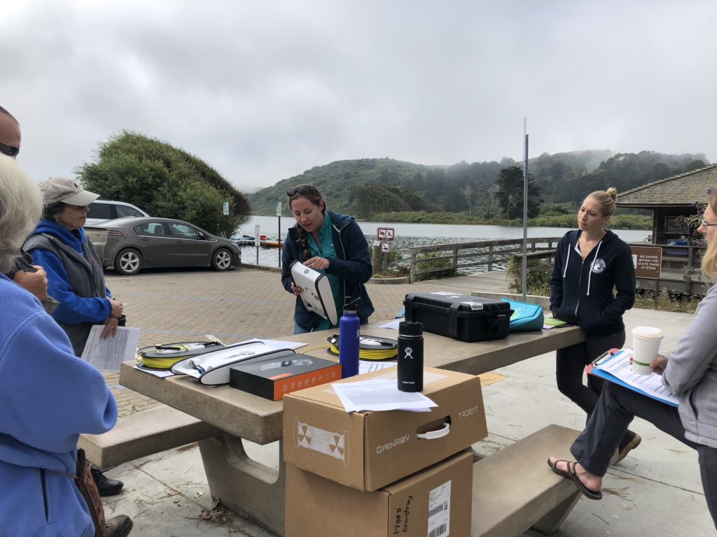 fort_ross's tweet photo. One step closer to getting our #SoFarTrident out into the great blue to monitor kelp at #fortross and #saltpoint ! Thanks to @CA_MPA_CN @bodegamarinelab and @stewardsofcr for the excellent training today! #OceanScience #visitfortross #underwaterdrone https://t.co/CfP0cpKarX