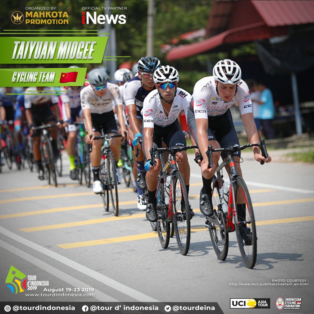 TourdeINA's tweet image. Taiyuan Miogee Cycling Team @team_miogee from china is among newcomers in peloton of Tour d’Indonesia.

Find the details about Tour d’Indonesia on our FB (bit.ly/2YuNjzn)

#TdI2019 #racetheelements #tourdindonesia