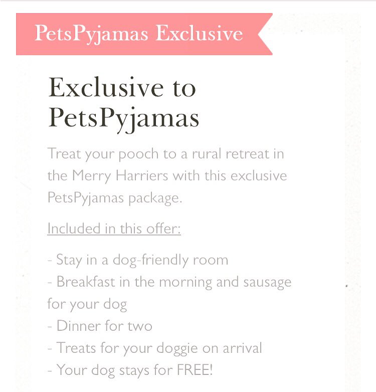 merryhambledon's tweet photo. We’re so happy to announce that we’ve put together an exclusive package for the pet parents that stay with us! Now including more benefits for your pooch! #dogfriendly #staywithpets @felicityduke @GuildfordTIC @PetsPyjamas @VisitSurrey @sawdays @surreylive @StayInAPubUK https://t.co/z1TZ8pQNY1