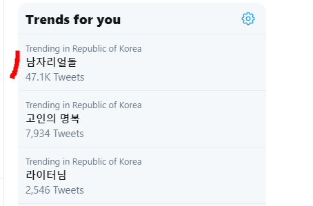 Trending on Twitter Korea: 