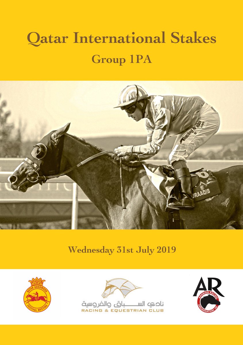 ARO_Racing's tweet photo. Quick overview for the #QIS2019 @Goodwood_Races #today HERE https://t.co/pLGmyn3xHM FIVE #Group1PA #winners including the first four home in 2018 @Q_REC @RacingTV @rpbloodstock @RohautRacing @AlShahaniaStud1 @GCapewell @GBRacing @GBRI_UK @WHR https://t.co/qne4zJ1KFw