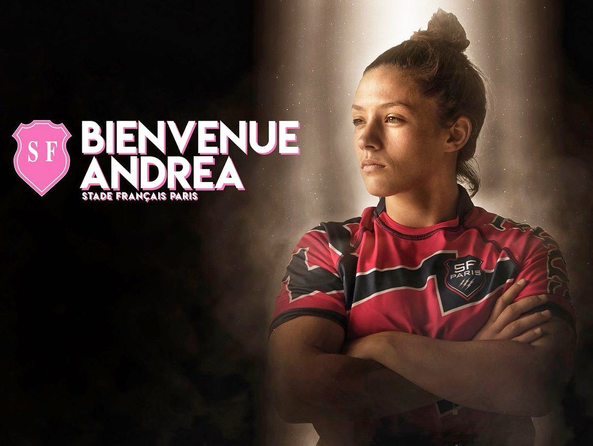 En provenance de Montpellier, les Pink souhaitent bienvenue à Andréa Marcial au <a href="/SFParisRugby/">Stade Français Paris</a> à partir de la saison prochaine ! 💪😃