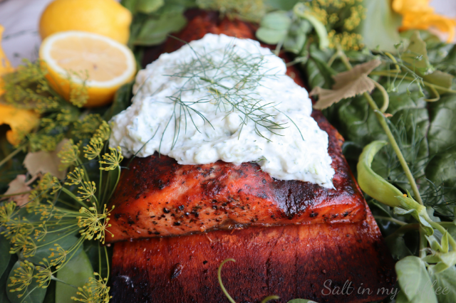 saltinmycoffee's tweet photo. Swimming in cucumbers yet? 🙋‍I can't think of any better way to put them to use than this Orange &amp; Ginger Salmon with Tzatziki. The cedar planked salmon from @cedar_bay is just phenomenal! 
https://t.co/frAFxrIvbp

 #cedarbaysalmon #cedarbayrecipechallenge #salmon #sponsored https://t.co/TYnXaaj7gu