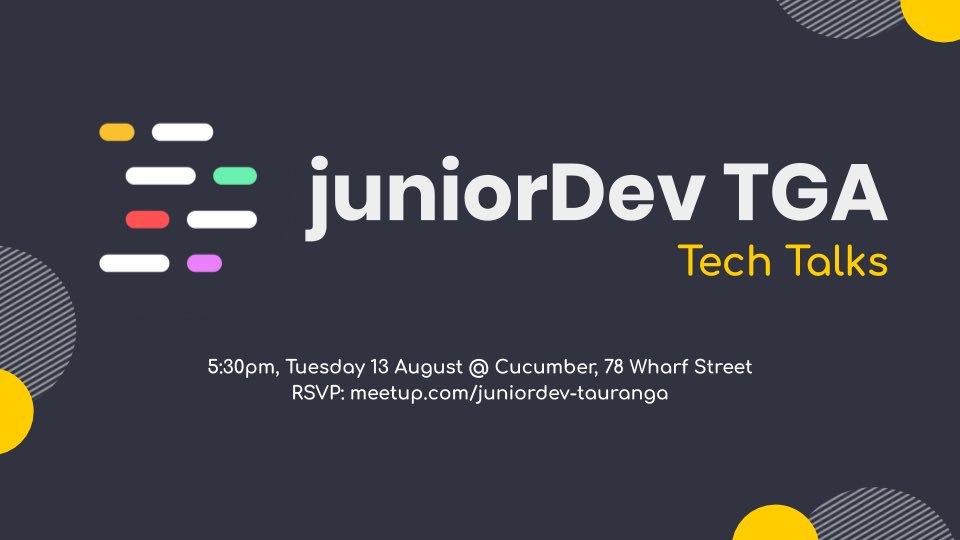 Keen to learn about containers with #Docker and #Kubernetes, static page generation with #gatsby, and website deployment with #netlify? Come to our next meetup at <a href="/CucumberNZ/">Cucumber</a> 🤓🎉🍕 RSVP: bit.ly/2YgbCWD
