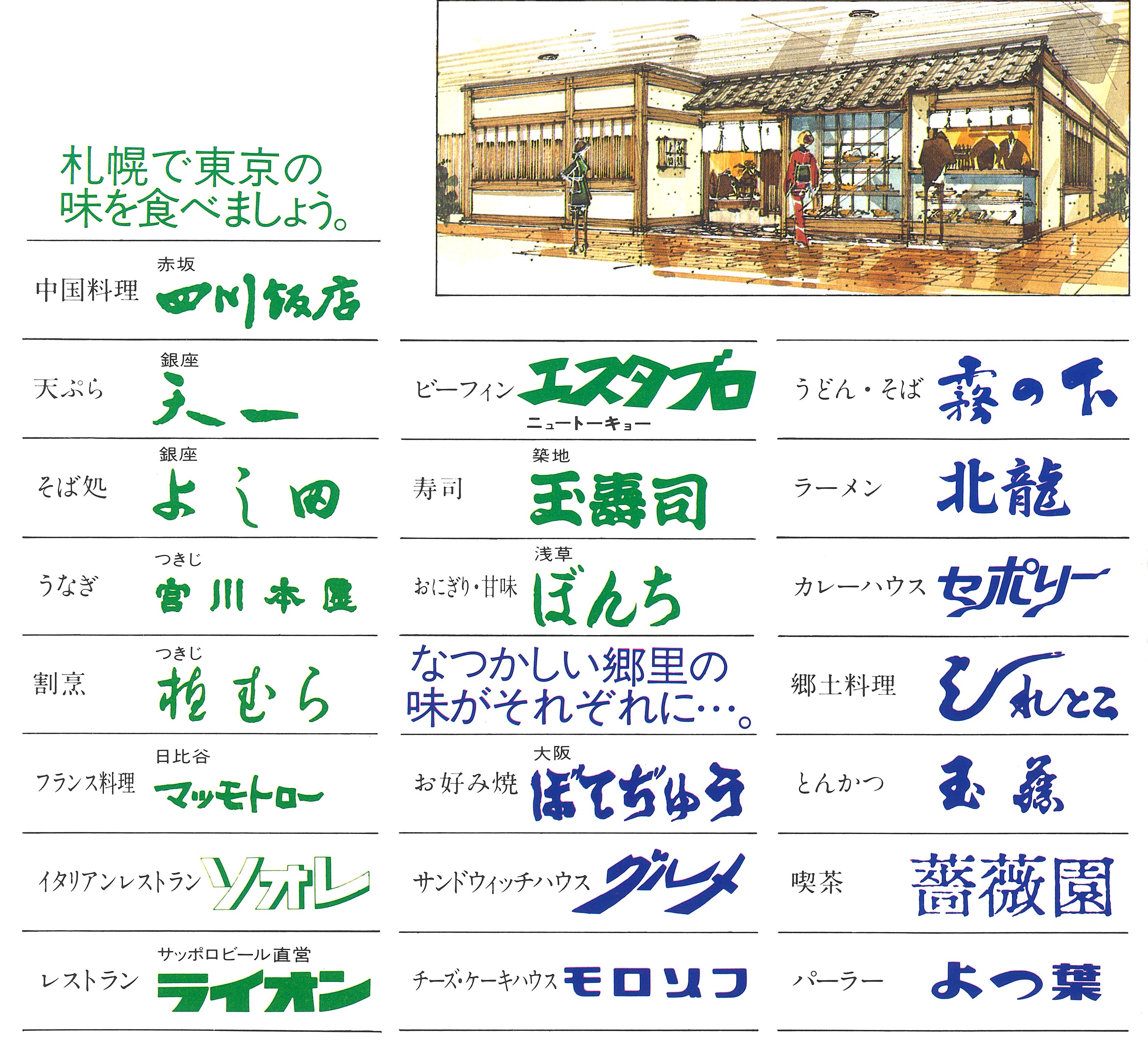 Isa 札幌そごうオープン時 エスタ名店街ラインナップ 1978年9月1日 札幌そごう 札幌エスタ T Co 69tufmrc8j Twitter