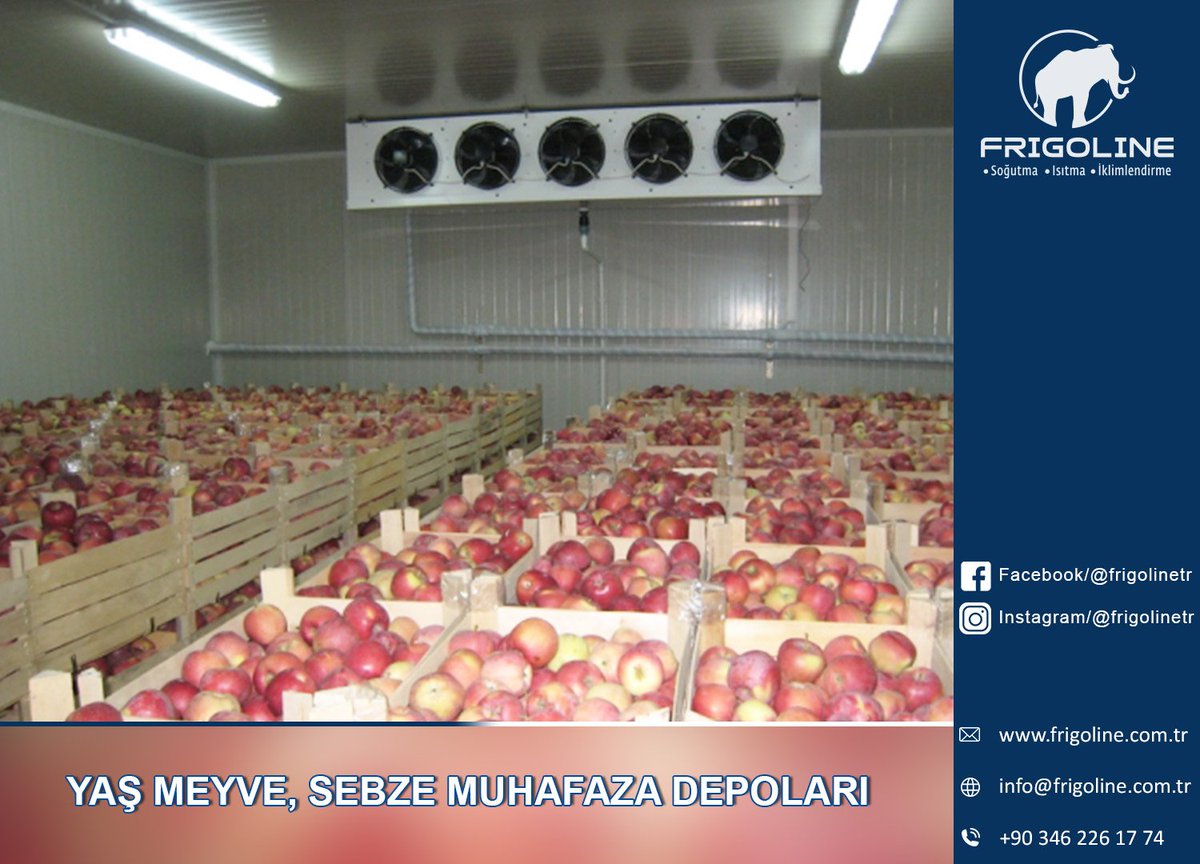 Yaş meyve, sebze muhafaza depolarınız için istediğiniz hizmet kalitesi ve bilinci ile projelerinizi bize emanet edebilirsiniz. frigoline.com.tr
