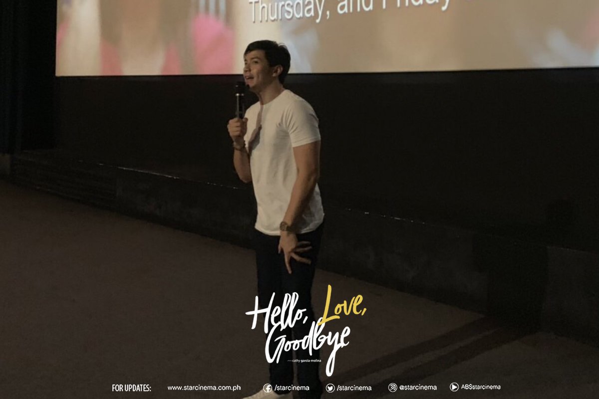 Alden Richards attends #HelloLoveGoodbye block screening c/o Aldenatics ❤️ Thank you po! ✨ #HelloLoveBegins