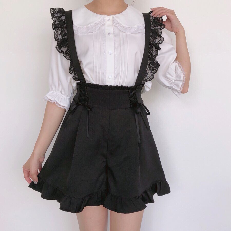 ハニーシナモン レースサスフリルショートパンツ | www.chicshabu.com