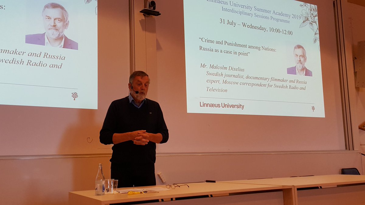 LegrandCath's tweet photo. 50 years of #war & #Peace through the eyes of Russia with Malcolm Dixelius #lnusummeracademy #Europa #History https://t.co/zu0dXajxfu
