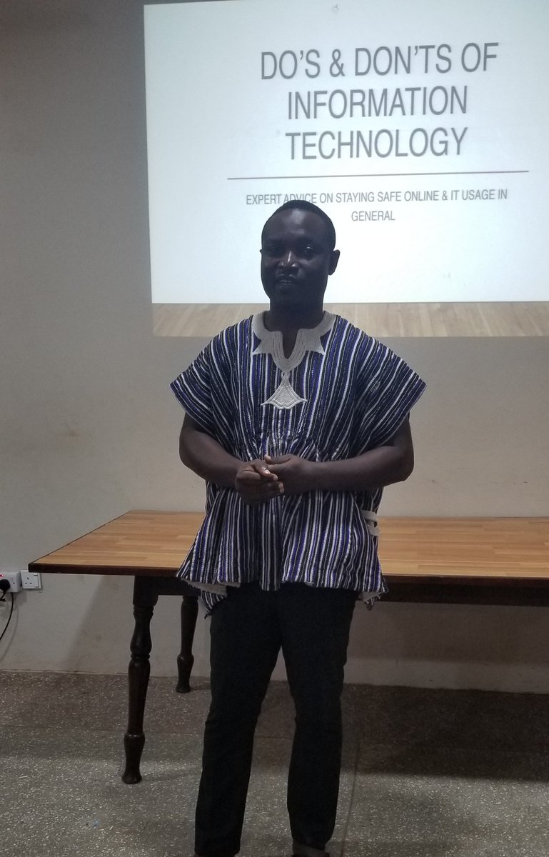 epsu_madina's tweet photo. Last Sunday's meeting after church was very  informative. Mr. Yeboah educated members on staying safe both offline and online. #EMP19. He was introduced by Mr. Yeboah..🤔😁 https://t.co/izNhyC21Z6