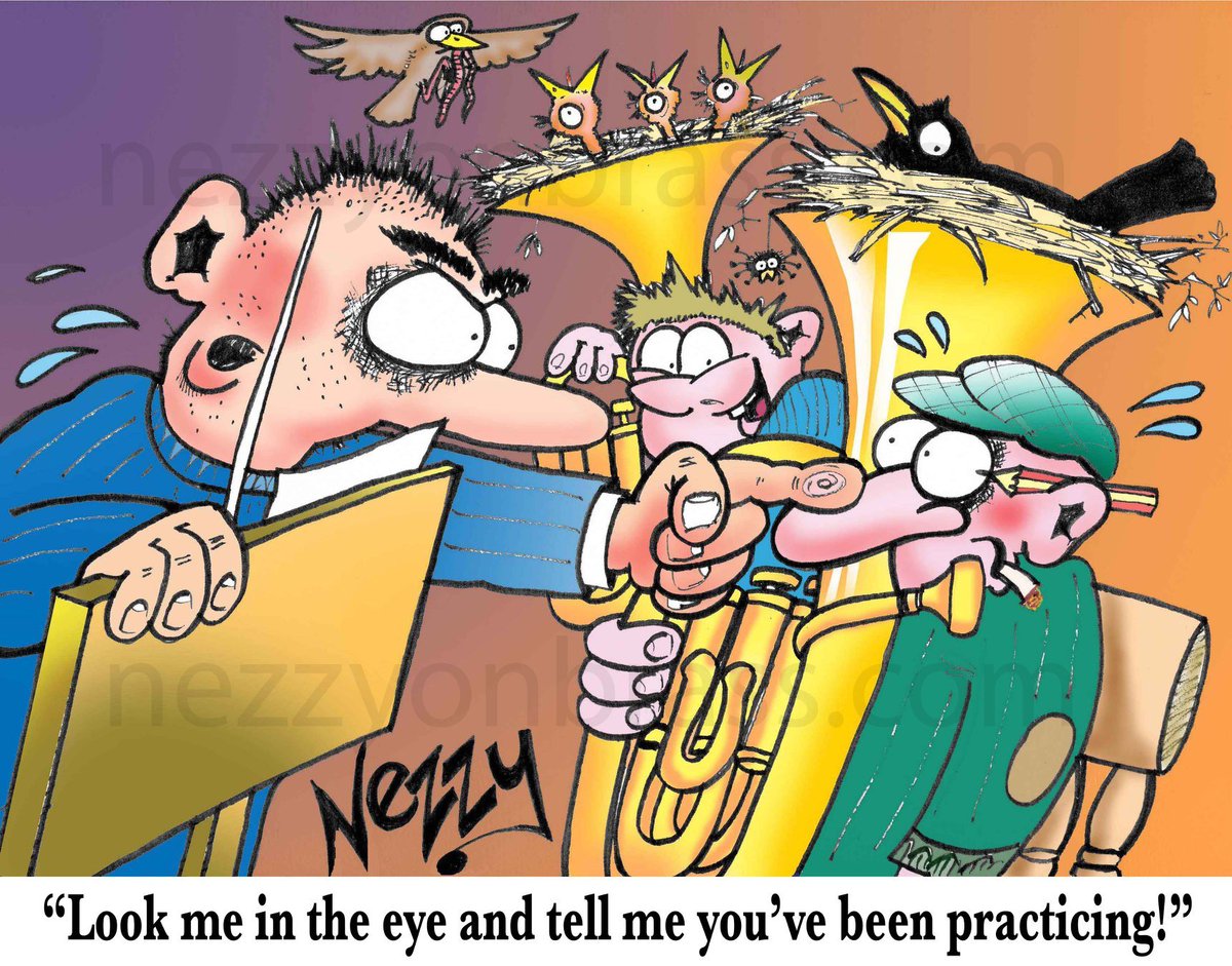 NezzyCartoons's tweet photo. More brass band cartoons and daft banding articles at...
(link: https://t.co/SeGF1JTFn2) https://t.co/SeGF1JTFn2 #brassbands #cartoons #cartoonist #brassband #trumpet #Euphonium https://t.co/HFQ1ZQGKqk