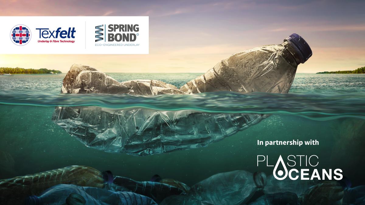 Texfelt's tweet photo. There are 5.25 trillion pieces of plastic in the ocean. We are doing our bit for the planet by reusing &amp; recycling #plasticbottles to create our Springbond carpet underlay. 
Not only is it #ecofriendly, it has fantastic acoustic &amp; thermal qualities as well as many health benefits https://t.co/alnHmbKHHs