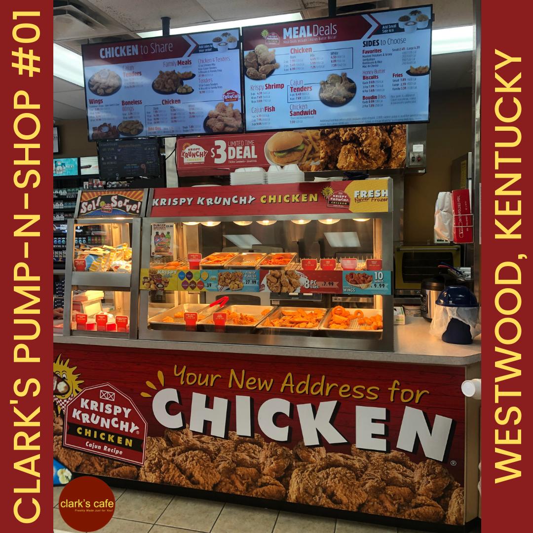 clarkspnsbti's tweet photo. Looking for lunch? Clark's Pump-N-Shop #01 in Westwood, KY serves up Krispy Krunchy Chicken 🍗🐓Krispy Krunchy Foods LLC !
#ReturnRefreshRefuel https://t.co/OxdRxpQkeE