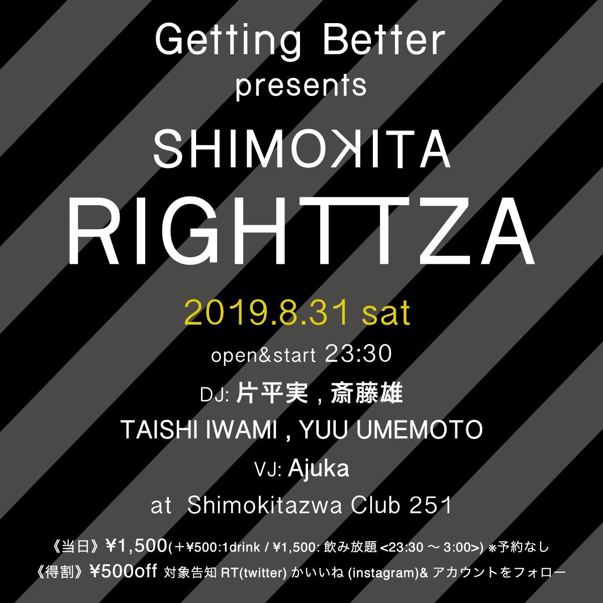 GETTiNG1996's tweet photo. 8.31(土)SHIMOKITA RIGHTTZA@下北沢251に向け各DJがPlaylistを更新！
DJ:@YUU_UMEMOTO 

今回はフジロック2019出演アーティスト！

#ToroYMoi #Thomyorke #StellaDonnelly #CourtneyBarnett
#KingGizardandtheLizardWizard
#フジロック #fujirock2019 

[プレイリスト]
https://t.co/CetZB7aCuw https://t.co/VvSjbsGJxk