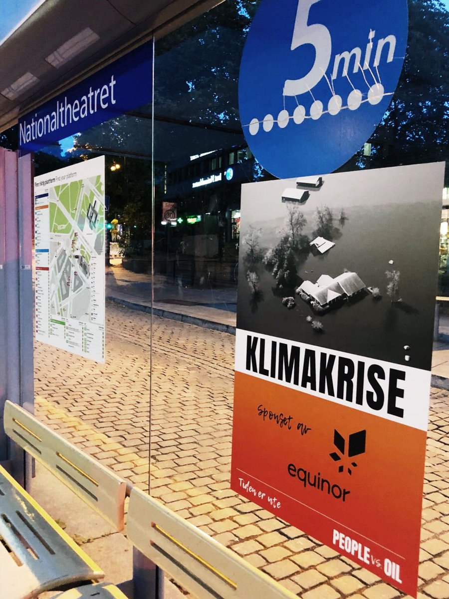 smalmgre's tweet image. Early this morning activists from @GreenpeaceNorge joined the global #JamOil action, calling out @EquinorASA on their contribution to the #ClimateCrisis 
#EndOil #GPnVol #ClimateEmergency