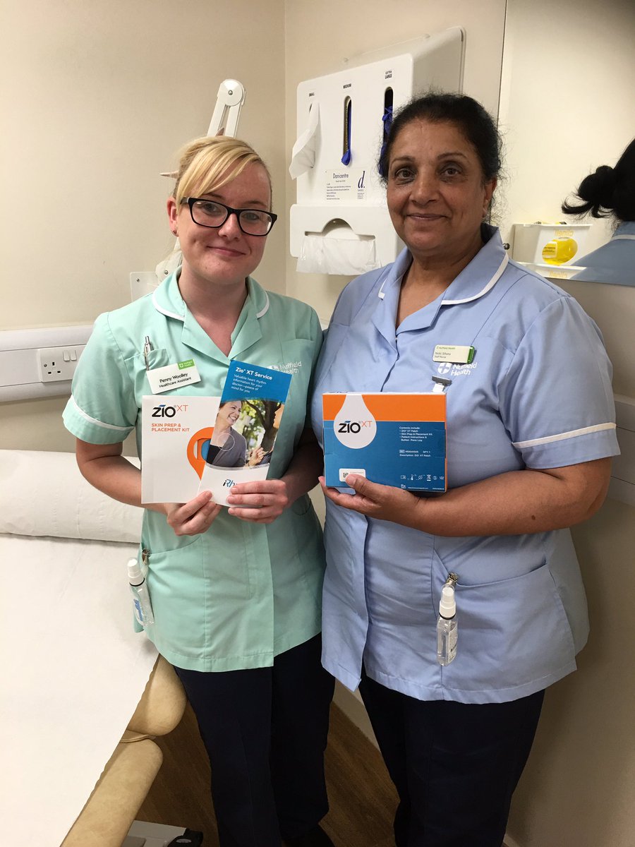 Patients with suspected #AFib #palpitations #syncope receive 14d #ECG monitoring with #ZioByiRhythm <a href="/NuffieldHealth/">Nuffield Health</a> Warwickshire. Embracing #digitalhealth #AI