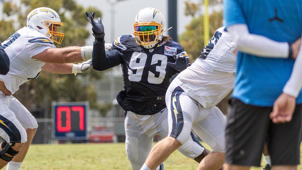 Pro Bowl C Mike Pouncey on DT Justin Jones: “He’s a guy that’s probably our most improved football player from year one to year two, and you can tell.” http://chrg.rs/sstHP8