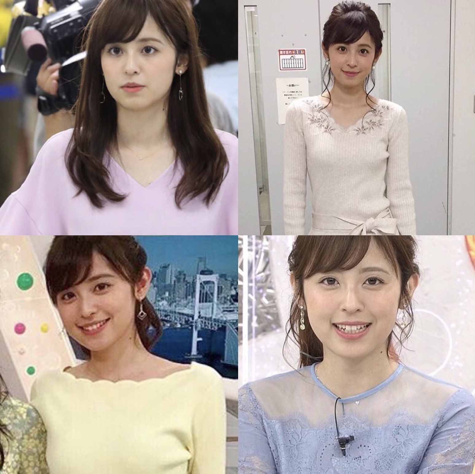 せーか 大好きなアナウンサーさんたちのパーソナルカラー Amp 似合う服の色 田中みな実 イエベ春 久慈暁子 ブルベ夏 加藤綾子 イエベ秋 宇垣美里 ブルベ冬 宇垣アナはご自身でイエベ秋だとおっしゃってるらしいけど 個人的意見です