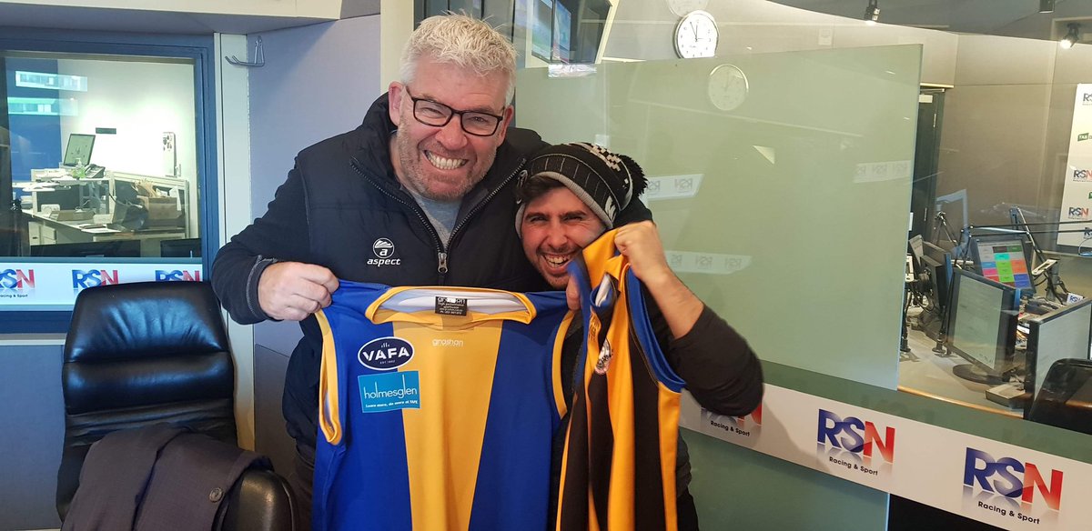 Even though our clubs hate each other and we fight like children about it!

We’re great mates and I love doing the @vafahq podcast alongside <a href="/brianwaldron4/">brian waldron</a> &amp; <a href="/NickArmistead/">Nick Armistead</a> 

Brian &amp; I are supporting <a href="/DLSOCAFC/">De La Salle OCAFC</a> <a href="/stbernardsfc/">St Bernard's Football Club</a> with the @tacvictoria towards zero campaign! 🏉