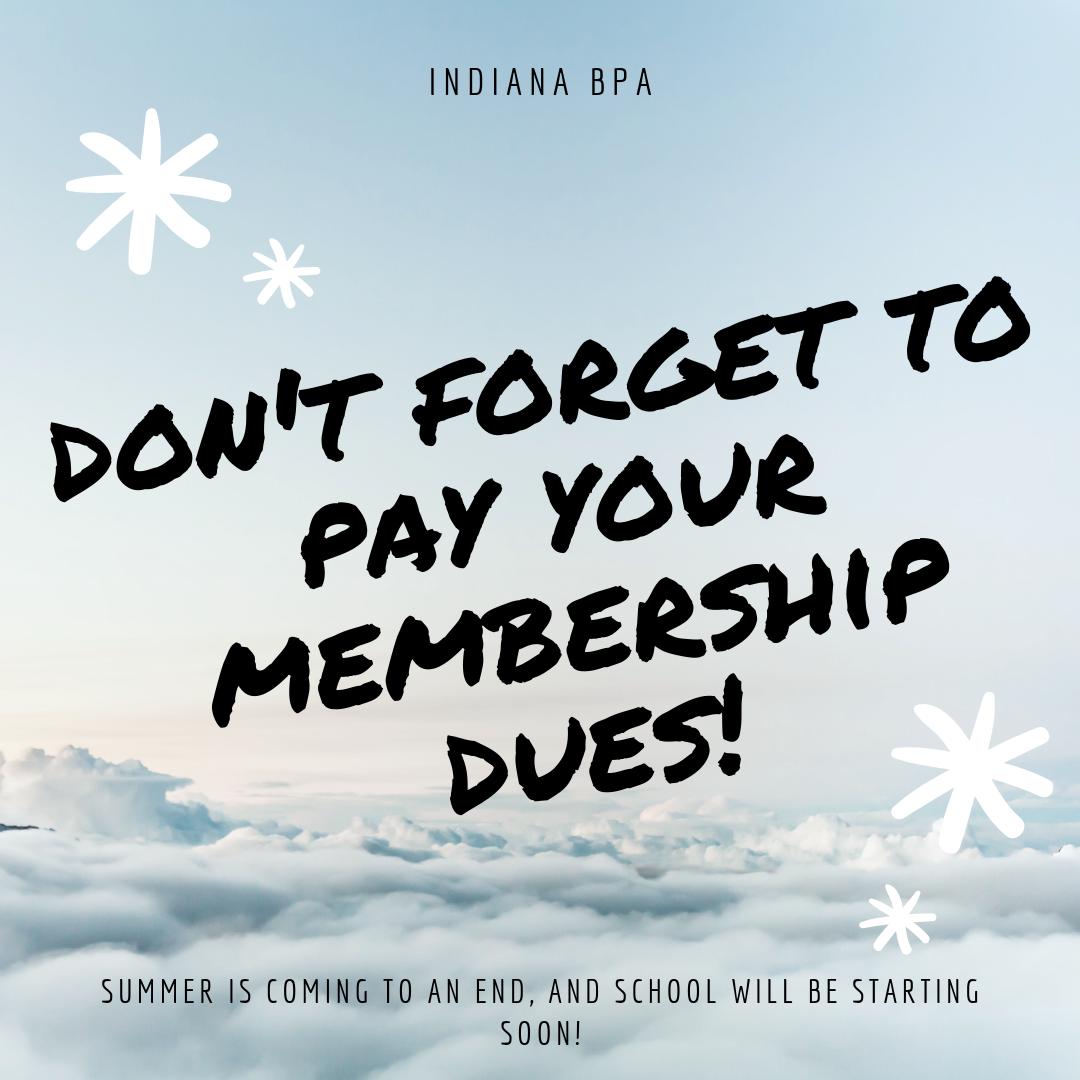 With Summer coming to an end and school right around the corner, don't forget to pay your membership dues in order to be a part of 2019-2020 membership year! #INBPA