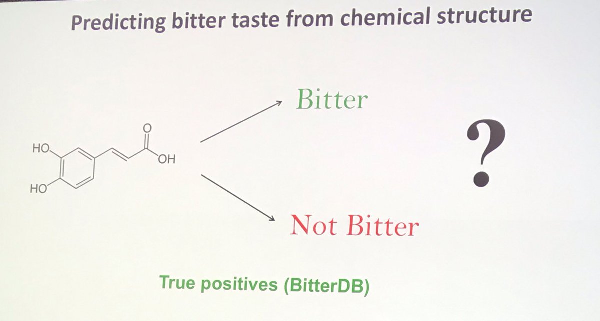 SensoryFoodSci's tweet photo. Can we use machine learning be used to predict whether molecules will be bitter? #Pangborn2019 #pangborn19 #BitterBD https://t.co/jg4rTX18NC