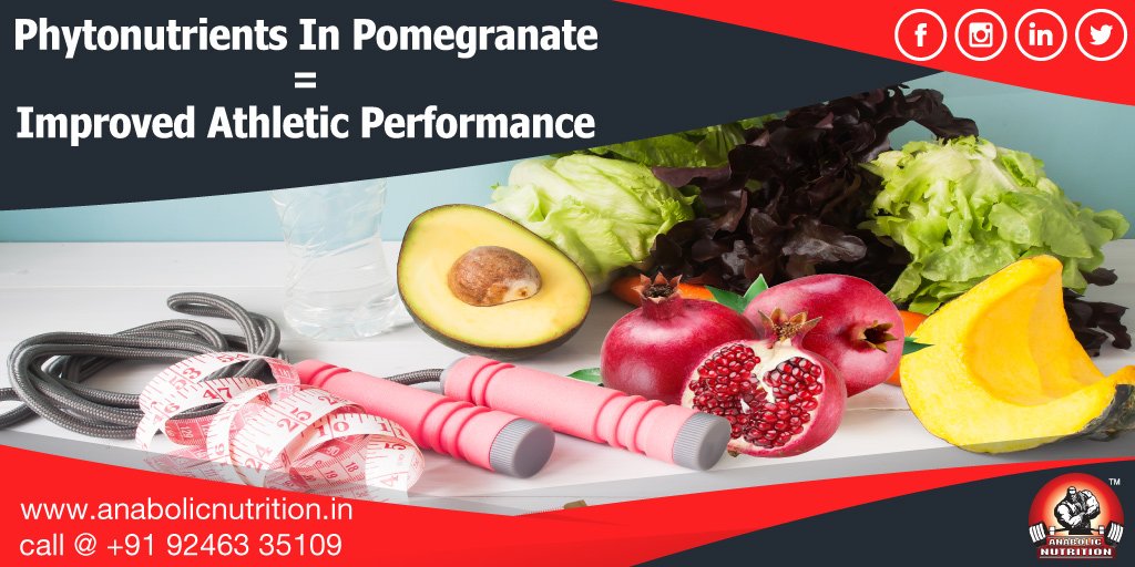 #Pomegranate increases athletic performance via Gallic and Linolenic acid.
Experience a #boost in your #muscle recovery with this super #food of #nature.
Visit: bit.ly/2yp8kRo 
#AnabolicNutrition #FoodFacts #Nutrition #ProteinFoods  #NutritionFood #Energy #FoodTips