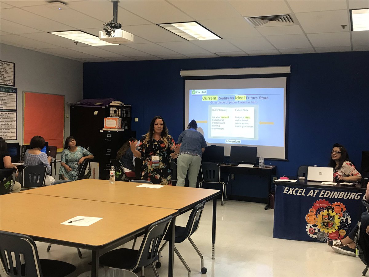 vlloyd02's tweet photo. Two great days of data driven instruction and professional learning with K-5 lab managers at the Innovate conference. @edmentum #innovateECISD @Edinburgcisd https://t.co/7F1cmZ6BBN