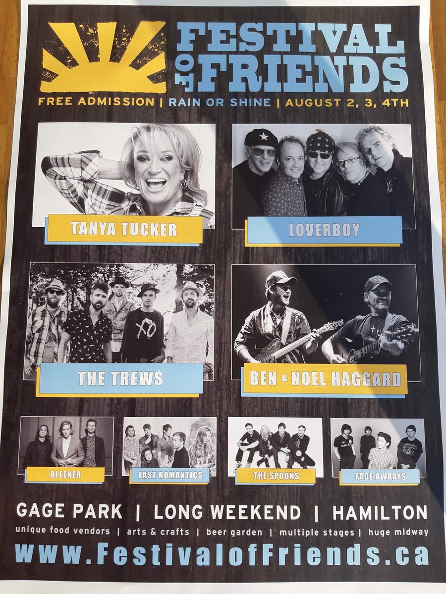 CandiWerx's tweet photo. We'll be at Festival of Friends at Gage park this weekend so we will be closed at the store
#festivaloffriends #gagepark #civiclongweekend #tanyatucker #loverboy #thetrews #benandnoelhaggard #bleeker #fastromantics #thespoons #fadeaways #hamont #music #entertainment #summerhours https://t.co/KUa6KGgGza
