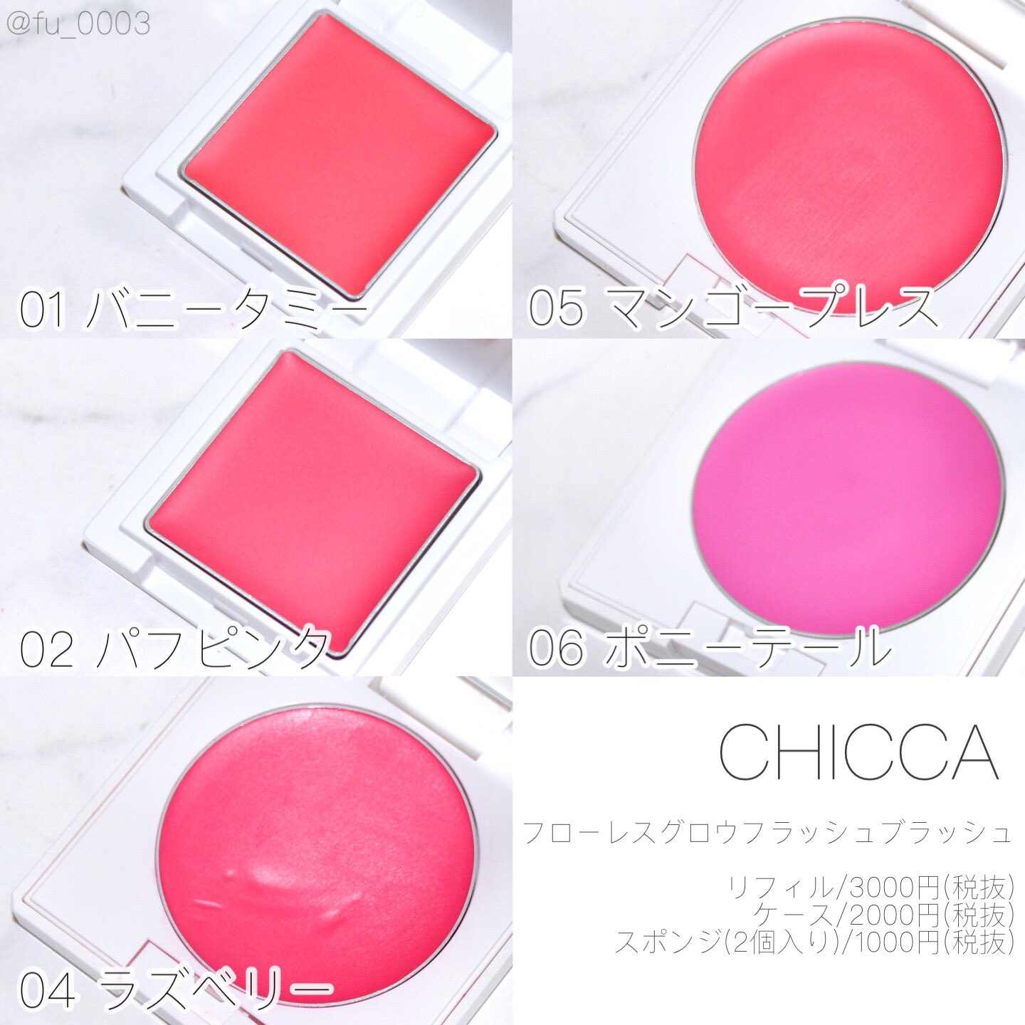 CHICCA フローレス グロウ フラッシュブラッシュパウダー 2個セット