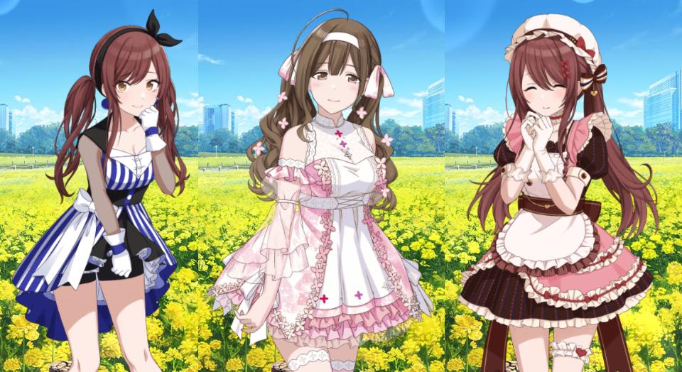 シャニマス コスプレ 大崎甘奈 大崎甜花 桑山千雪 メイド服