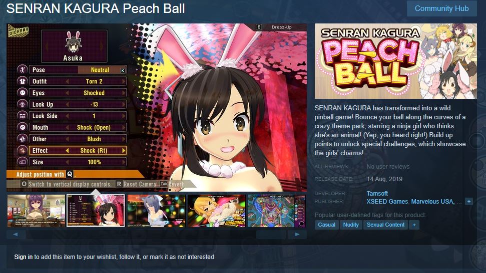 SENRAN KAGURA Peach Ball on Steam