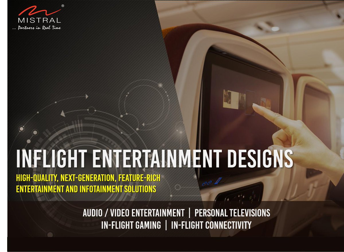 MistralSoln's tweet image. Design In-flight entertainment solutions with seamless connectivity! Mistral offers cutting-edge #embedded hardware and software solutions integrating audio, video, wireless technologies, &amp;amp; #DSPAlgorithms, paving the way for intelligent, connected devices. bit.ly/2O4k6eZ