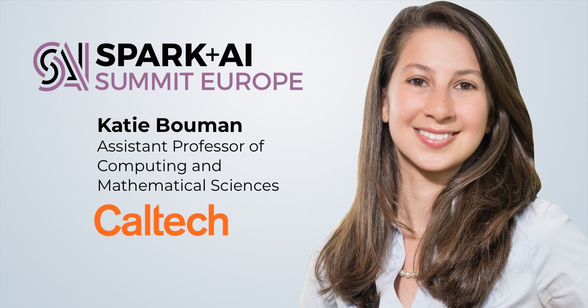 databricks's tweet image. We&apos;re pleased to announce that Katie Bouman will be a keynote speaker at #SparkAISummit Europe! 

Register now to hear how she developed a #machinelearning algorithm to capture the first picture of a black hole: dbricks.co/2LustgC
