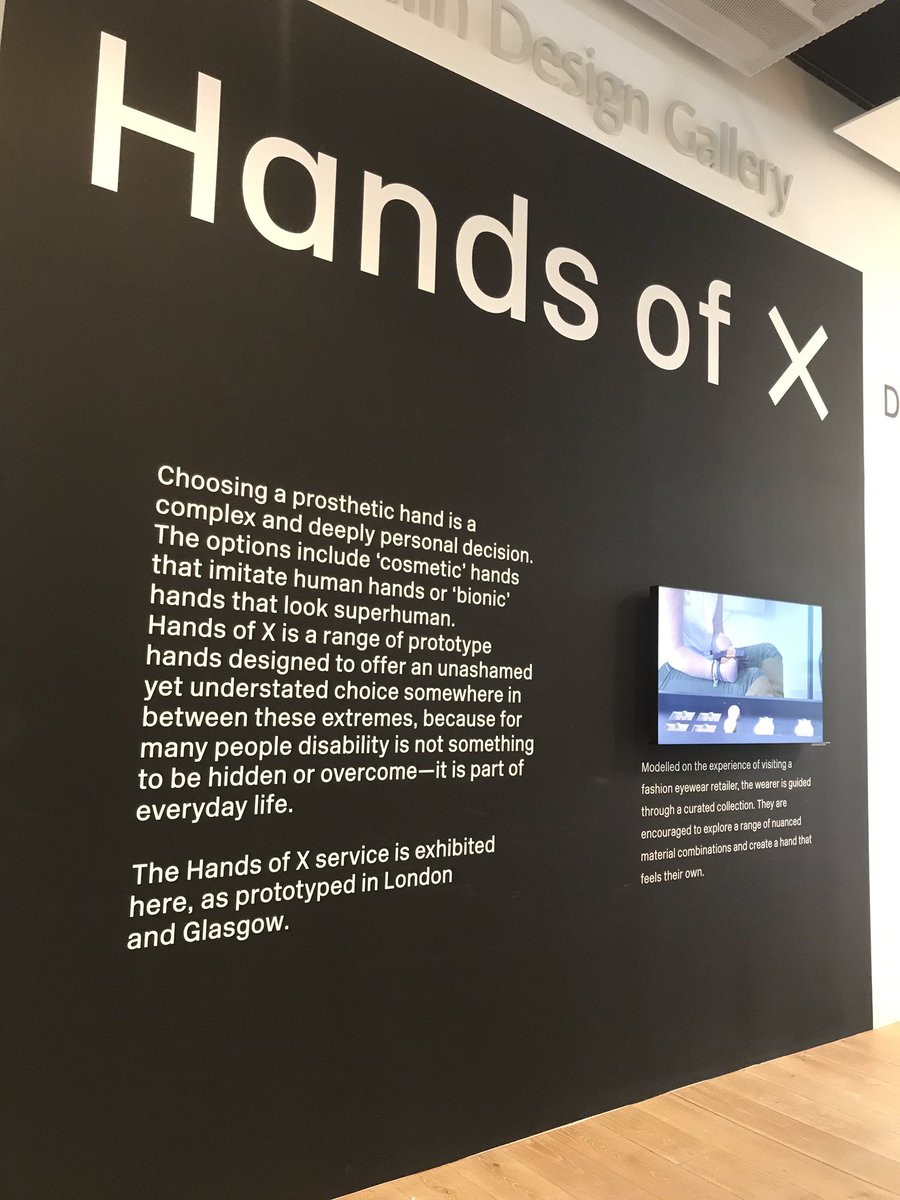 LifeSpaceDundee's tweet photo. V interesting lunchtime talk today at @VADundee - ‘Material Preference for Prosthetics’ in dialogue w/ ‘Hands of X: Design Meets Disability’ exhibition. Exhibition runs till 1 Sept 2019 #HandsOfX #Prosphetics #Disability #Design #DesignForDisability https://t.co/0cjJ5nhcTc