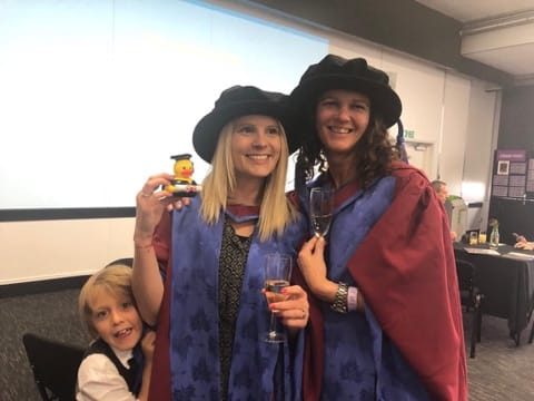 bb_resilience's tweet image. 1/2 Feeling full of pride as watching Dr Josie Maitland &amp;amp; Dr Steph Coombe graduate. Congratulations to both of you. Amazing work you have done and the world needs to know about it.
@uniofbrighton
@SHSUnivBrighton
#brightonforever 
Centre of #Resilience for #SocialJustice (#CRSJ)