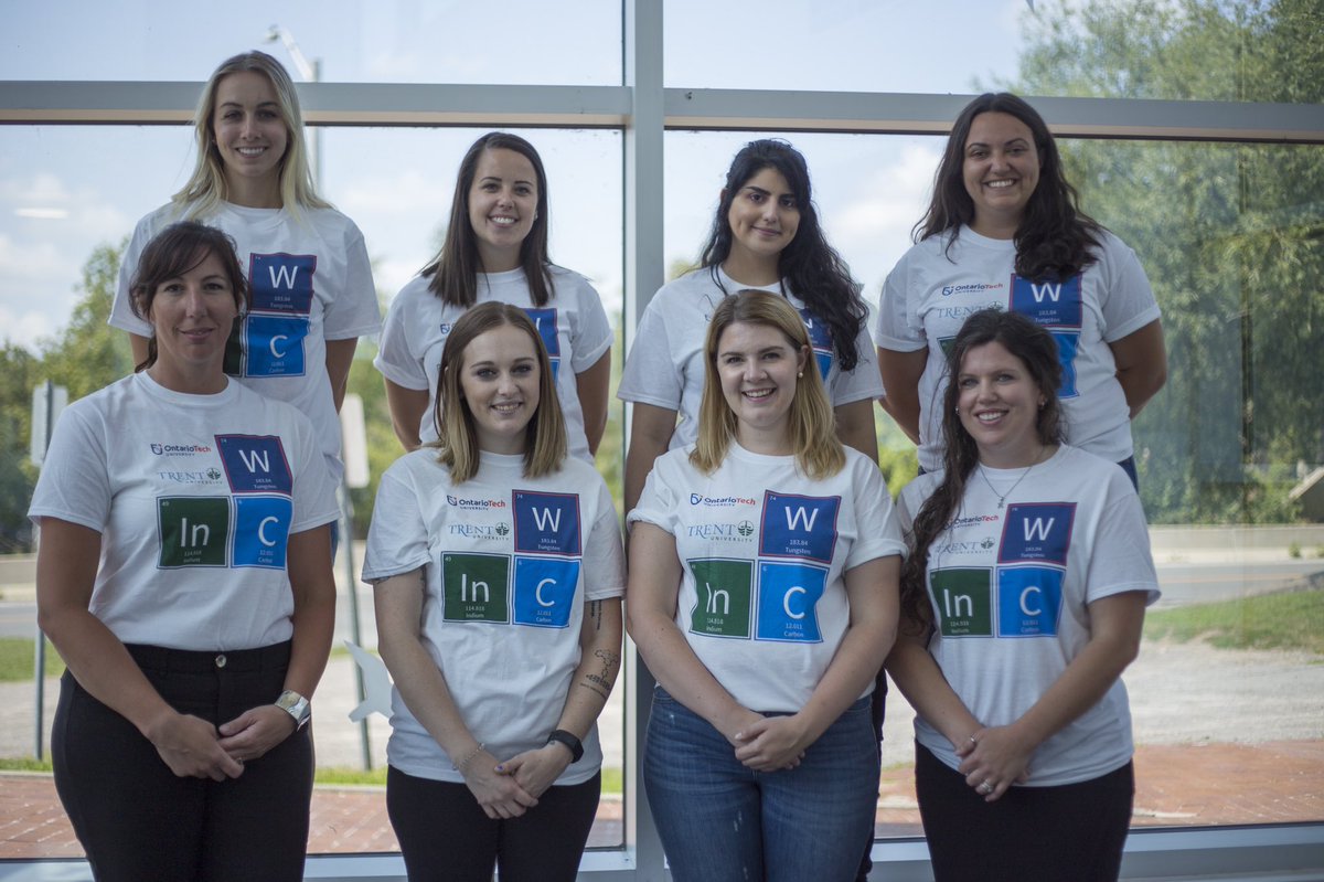 Meet our founding executive members from @OntarioTechChem & @TrentUChemistry! We are so excited to bring a @CWICNetwork chapter to our school communities. Be sure to follow us to keep up with our events & activities this year 👀 🤩😁 #womeninchem #chemtwitter 📸: Monica