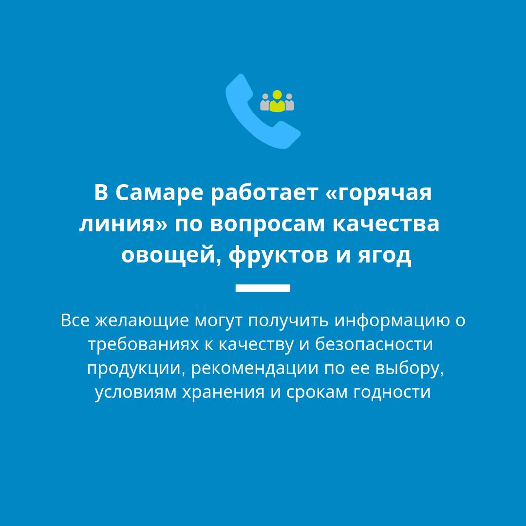 В Самаре работает «горячая линия» по вопросам качества овощей, фруктов и ягод

С 29 июля по 12 августа 2019 года задать вопросы можно в рабочие дни по телефонам: 8 (846) 266-98-47, 310-64-28, в выходные дни: 8 (846) 260-38-25, либо 8-800-555-49-43 (звонок бесплатный).