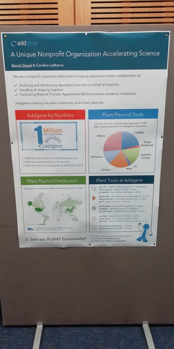 bengiquel's tweet image. 2nd day at #OpenPlant forum @_OpenPlant. Great discussion about #plasmids distribution and #OpenMTA during the poster session. We hope to offer this option soon @Addgene. #SharingSpeedsScience