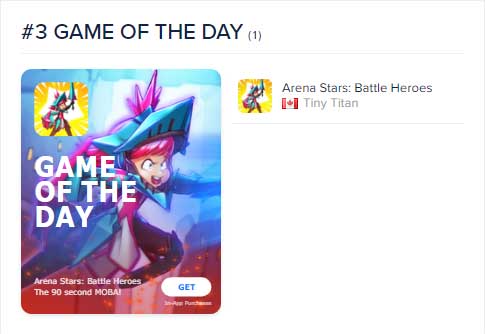 PlayArenaStars's tweet image. Arena Stars is Game Of The Day in the App Store! Thank you so much @AppStore for all the support!

apps.apple.com/ca/app/arena-s…

#appstore #iosgames #gameoftheday #gotd