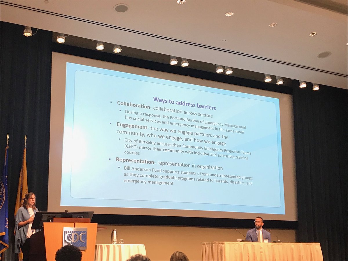 Cntr4Diversity's tweet photo. Dr. Wolkin talks to ⁦@Cntr4Diversity⁩ ⁦@CUPScholars &amp; #Ferguson RISE fellows ⁦@CDCgov⁩ @KennedyKrieger⁩ about ways to address barriers. https://t.co/b04VBtDRpQ