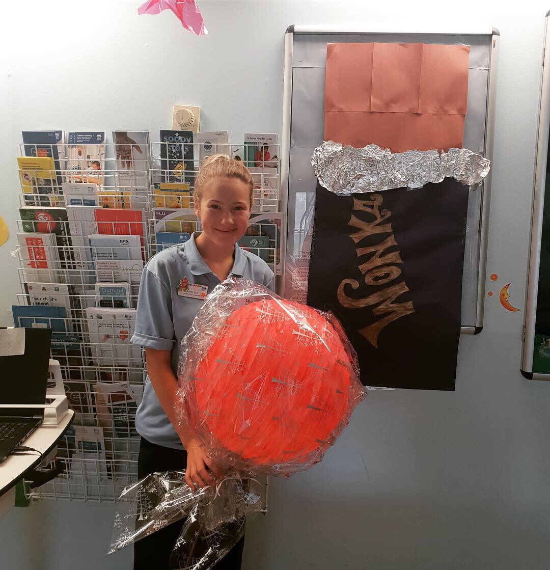 echcharity's tweet image. Over the coming weeks, the staff from each ward of The RHSC will choose a Roald Dahl story and bring it to life! Have a look at the amazing job Ward 4 has done with Charlie and the Chocolate Factory. Keep your eyes peeled to see what the other wards create... 🍭