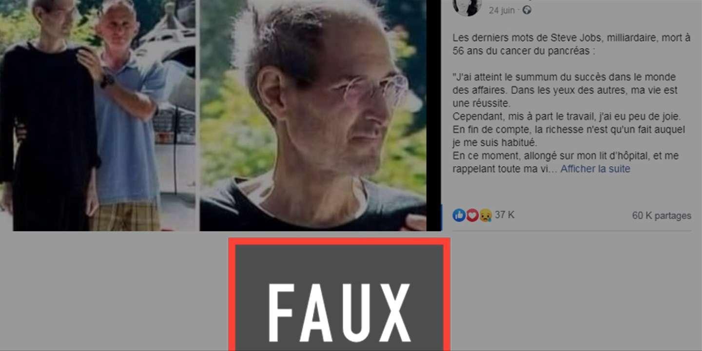 Twitter 上的les Decodeurs Cette Citation Que Steve Jobs N A Jamais Prononcee Sur Son Lit De Mort T Co Nfj4saaghs T Co Llkd8gaqdm Twitter