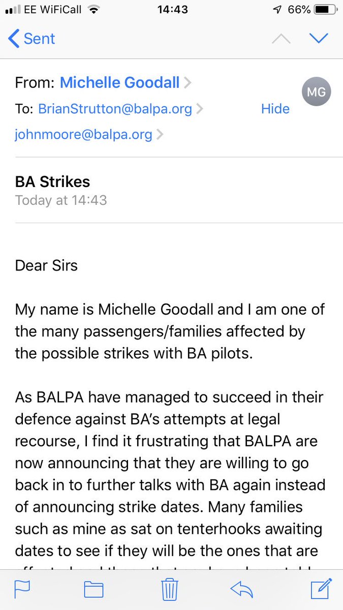 MrsGoodall77's tweet photo. The public think of this action. I have therefore voiced my opinion on this. #bastrikes #balpa https://t.co/TzlH1U2Zpe