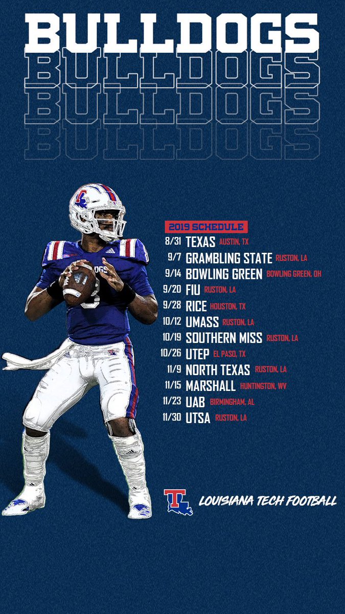 LATechFB's tweet photo. Both sides of the 🏈 showing out in today’s #WallpaperWednesday 😤

#31Days https://t.co/qBrlVfYOnf